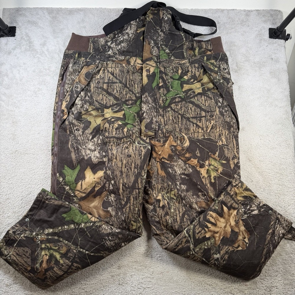 Cabellas Overalls Mens 3XL Mossy Oak Camo Insulated Lined Workwear Outdoor